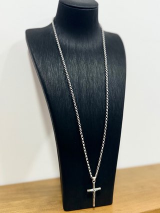 Collar Cruz Plata 925