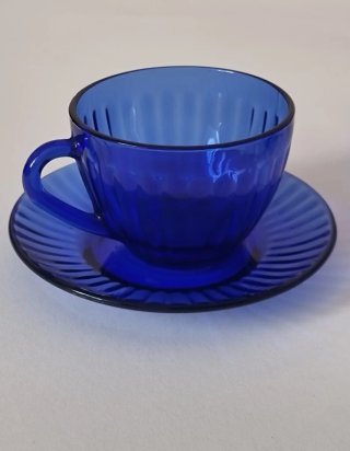 Juego 6 Tazas Café Vintage Duralex cobalt