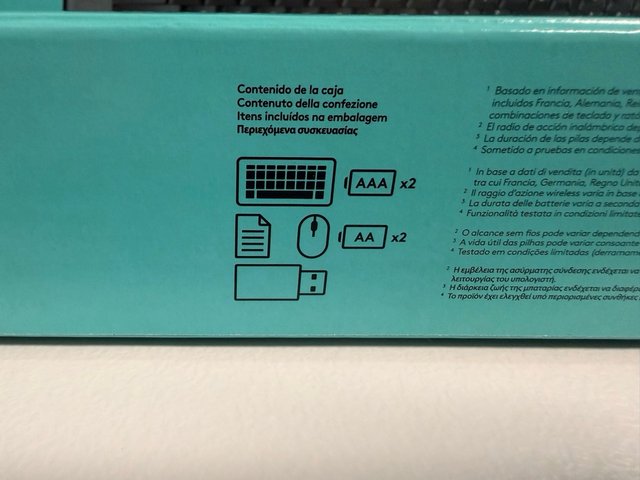 Pack de 5 Logitech MK220 raton+teclado. Sin abrir