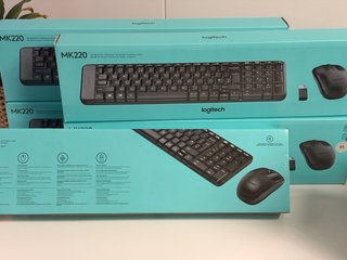 Pack de 5 Logitech MK220 raton+teclado. Sin abrir