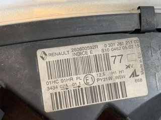 Faro izquierdo renault 260600592r captur 1.2 61237