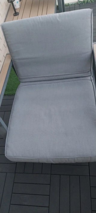 Conjunto Terraza/Jardín Metal y Tela, 4 piezas.