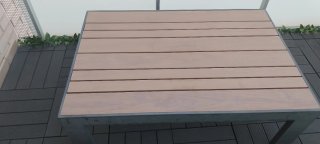 Conjunto Terraza/Jardín Metal y Tela, 4 piezas.