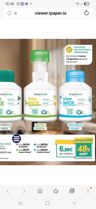 STANHOME Stan Wick Deodorante Floreale Verde