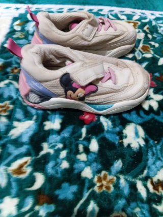 Bambas infantiles blancas y rosas
