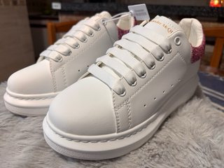 Alexander McQueen Zapatillas Mujer Blancas Rosa