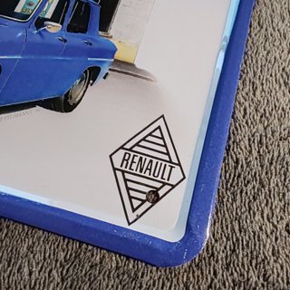 Placa Metálica Renault 8 Gordini 21x15 cms
