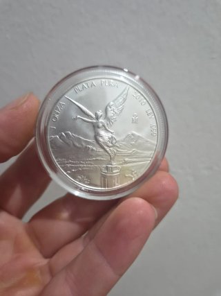 Moneda Plata Libertad México 1 Onza 2010
