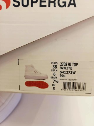 Zapatillas Superga plataforma blancas