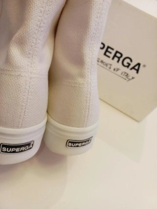 Zapatillas Superga plataforma blancas