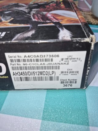 Tarjeta Gráfica ASUS AH3450 512M