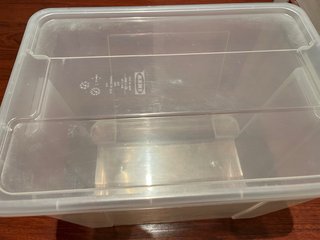 Cajas de almacenaje.