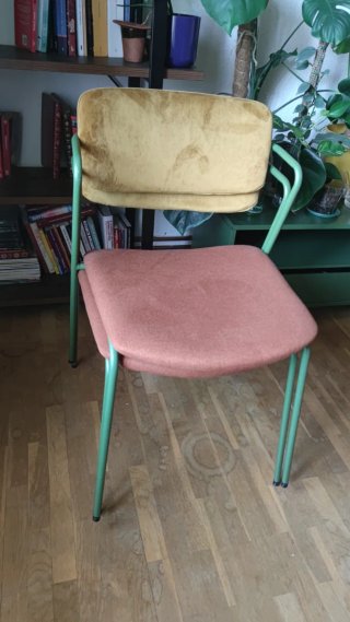 Sillas de comedor de terciopelo y tela