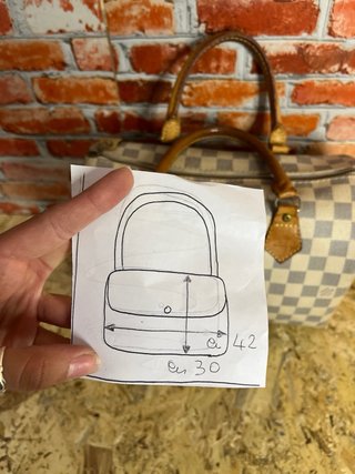 Borsa bauletto fantasia scacchi stile luxury