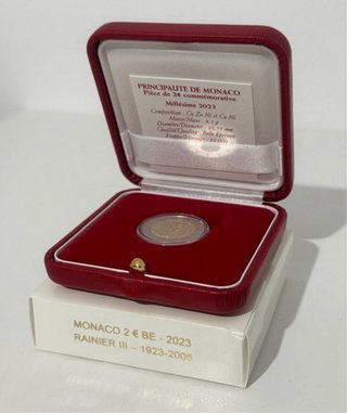 Lote 2 monedas 2€ Monaco: 2023 + 2025 (Carladès)