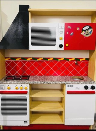 Cocina de juguete de madera infantil
