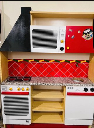 Cocina de juguete de madera infantil