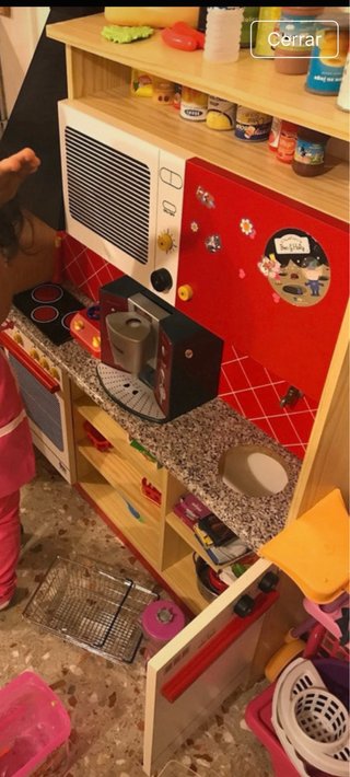Cocina de juguete de madera infantil