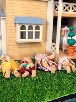 Perros Sylvanian Familia Vintage