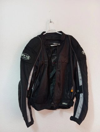 Chaqueta Moto FLM Hombre Negra