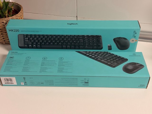 Pack 2 Logitech MK220 Teclado + Ratón Inalámbrico