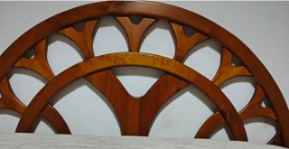 Cabecero madera maciza 135cm solo cabecero