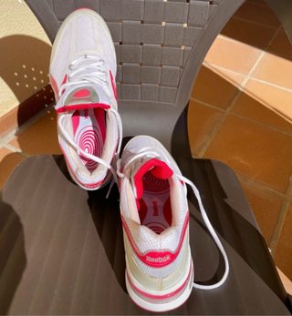 Zapatillas Reebok Blancas y Rosas Talla 40