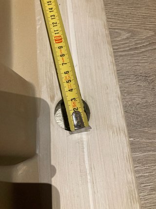 Pica de baño de porcelana beige