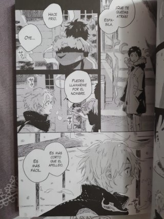 Manga individual de Qualia bajo la nieve.