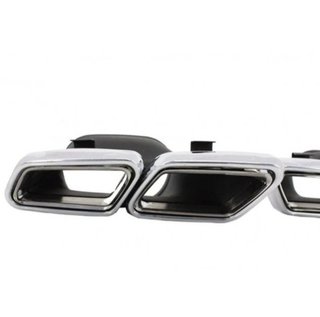 Salidas dobles de escape Mercedes tipo C63 S63 AMG