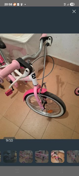 Bicicleta infantil B'TWIN rosa