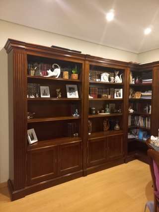 Librería biblioteca de madera maciza
