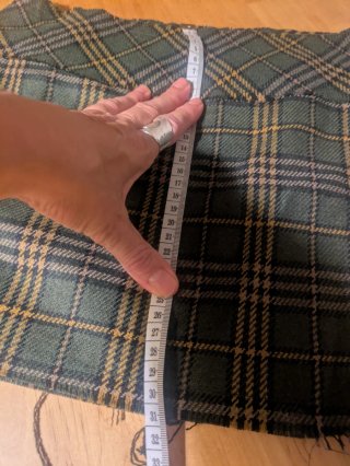 Minifalda Y2K cuadros verde cintura baja