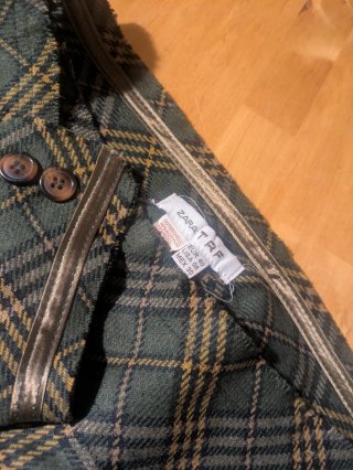 Minifalda Y2K cuadros verde cintura baja