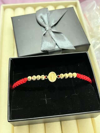 Pulsera Oro Laminado 18k Virgen Milagrosa