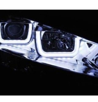 Faros delanteros Led U para VW Golf 7 MK7 Cromados