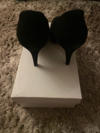 Zapatos tacón ante negro Gloria Ortiz T.37
