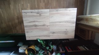 Mesa de comedor extensible de madera