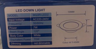 Pack 6 Focos LED Empotrables
