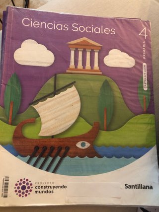 Ciencias Sociales Santillana 4.o de Primaria.