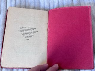 Poemario “ Versos” de Alejandro Collantes, ed 1926