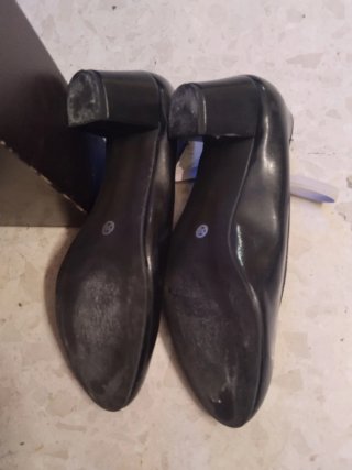Zapatos de tacón flamenco negros