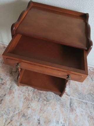 Recibidor antiguo madera cajón años 50-60