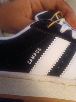 Zapatillas Adidas Campus Negras y Blancas