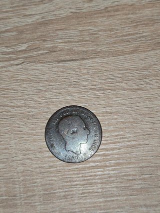 Moneda 5 céntimos 1878