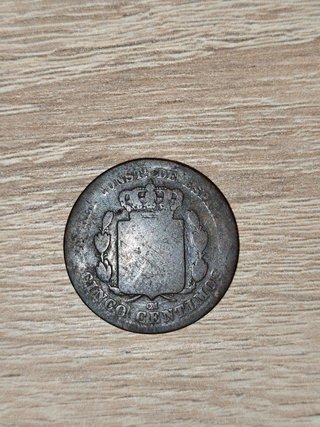 Moneda 5 céntimos 1878