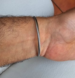 Bracciale in acciaio per uomo