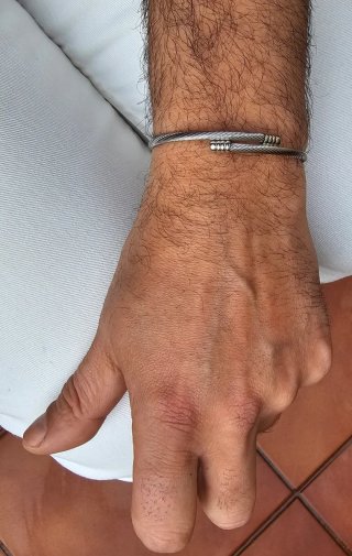 Bracciale in acciaio per uomo