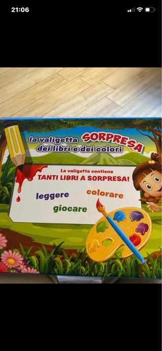 Valigetta Sorpresa Libri e Colori Bambino