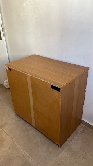Cómoda IKEA STORKLINTA 3 cajones Roble